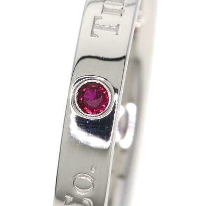 TIFFANY&Co. Flatband Ruby Ring Platinum PT950 Ladies [Used]