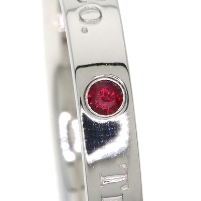 TIFFANY&Co. Flatband Ruby Ring Platinum PT950 Ladies [Used]