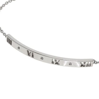 TIFFANY&Co. Atlas 3P Diamond Bracelet K18 White Gold Ladies [Used]