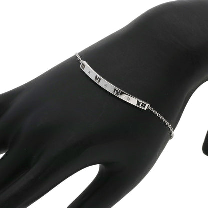TIFFANY&Co. Atlas 3P Diamond Bracelet K18 White Gold Ladies [Used]