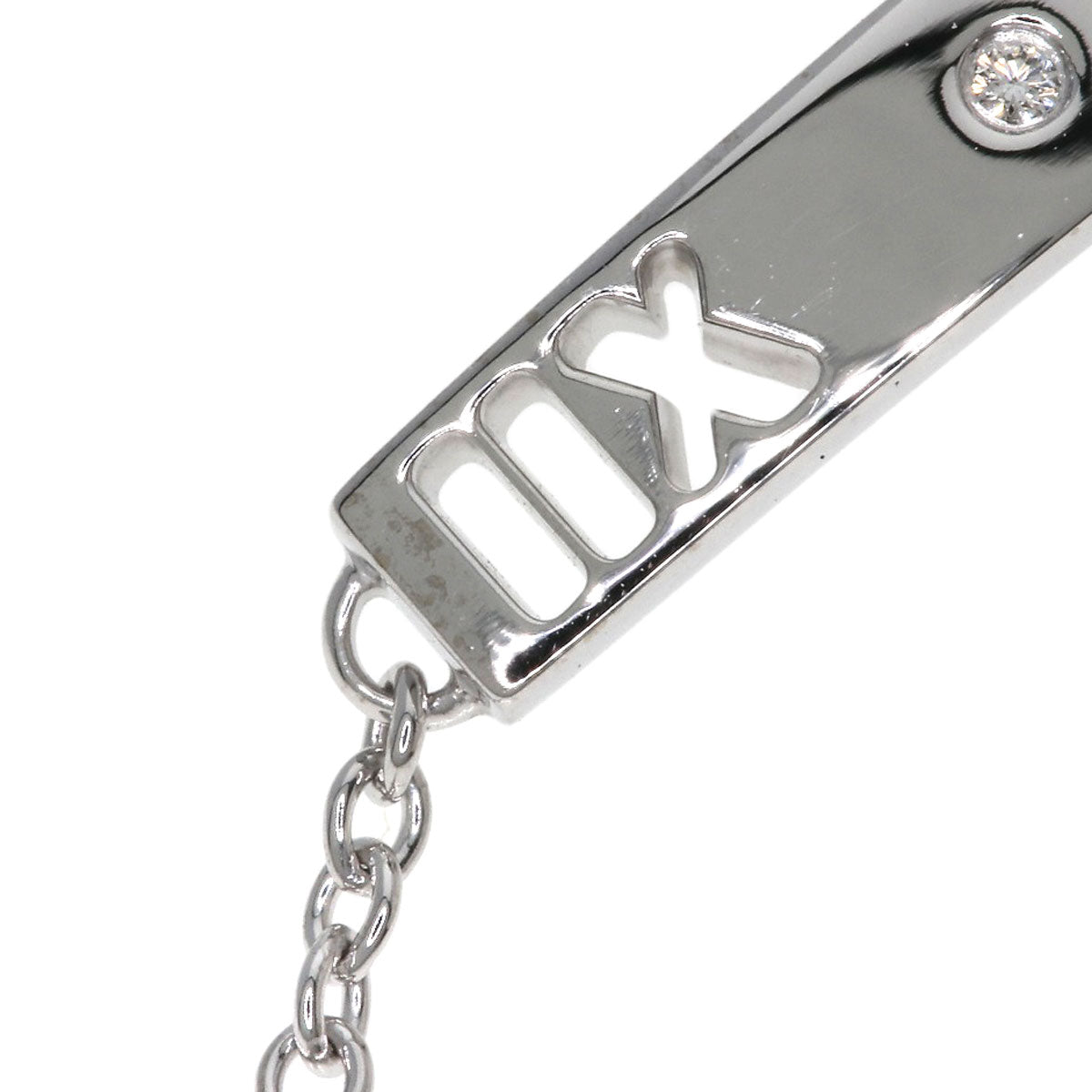 TIFFANY&Co. Atlas 3P Diamond Bracelet K18 White Gold Ladies [Used]