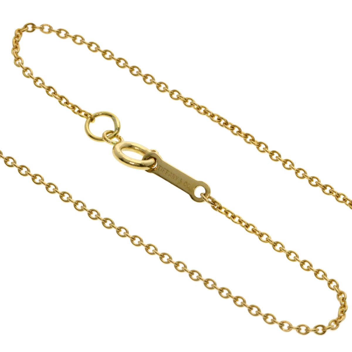 TIFFANY&Co. teardrop Necklace K18 Yellow Gold Ladies [Used]