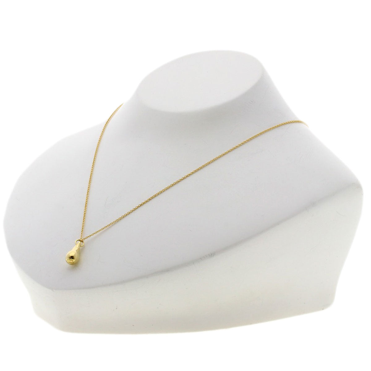 TIFFANY&Co. teardrop Necklace K18 Yellow Gold Ladies [Used]