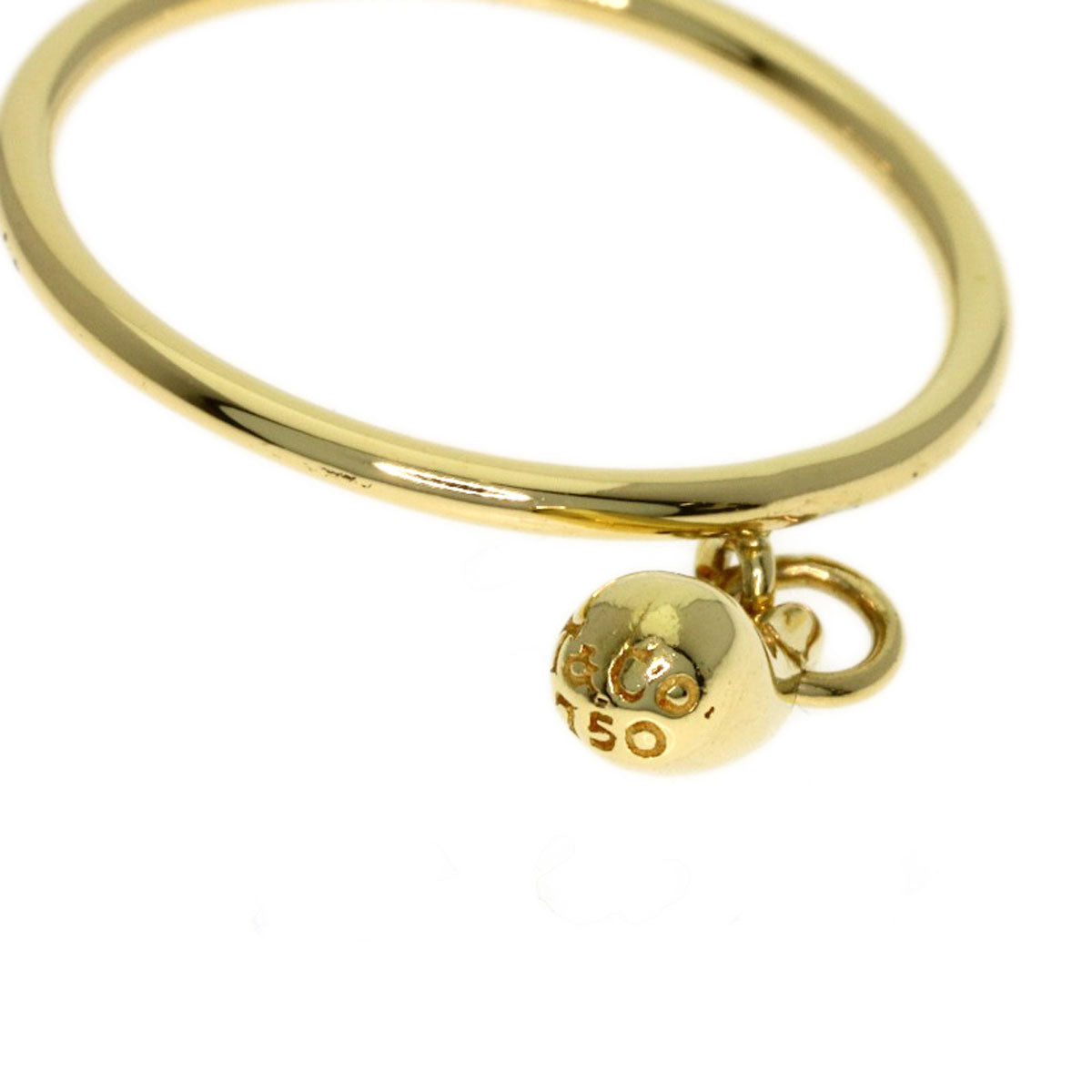 TIFFANY&Co. teardrop Ring K18 Yellow Gold Ladies [Used]