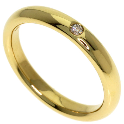 TIFFANY&Co. Stacking band 1P Diamond Ring K18 Yellow Gold Ladies [Used]