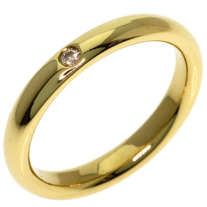 TIFFANY&Co. Stacking band 1P Diamond Ring K18 Yellow Gold Ladies [Used]