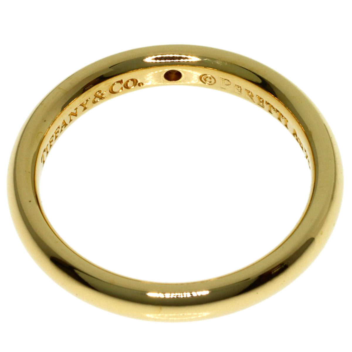 TIFFANY&Co. Stacking band 1P Diamond Ring K18 Yellow Gold Ladies [Used]