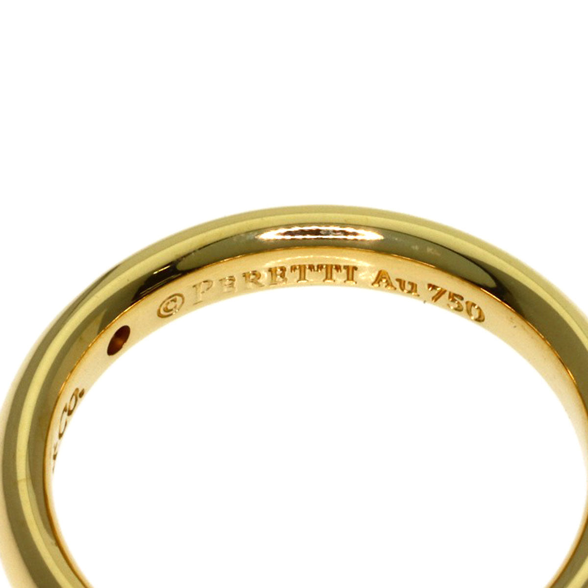TIFFANY&Co. Stacking band 1P Diamond Ring K18 Yellow Gold Ladies [Used]