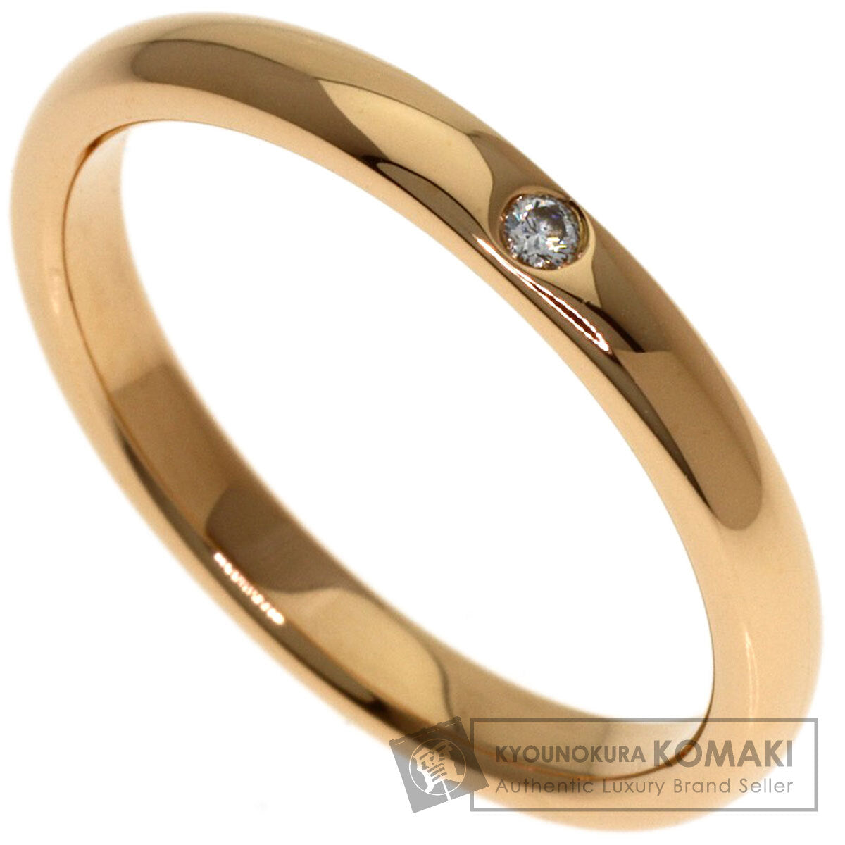 TIFFANY&Co. Wedding 1P Diamond Ring K18 Pink Gold Ladies [Used]