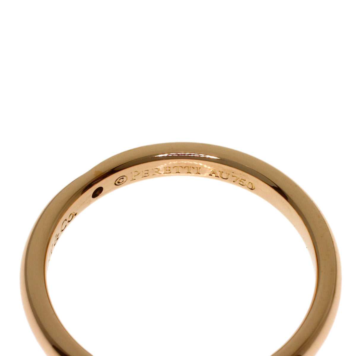 TIFFANY&Co. Wedding 1P Diamond Ring K18 Pink Gold Ladies [Used]