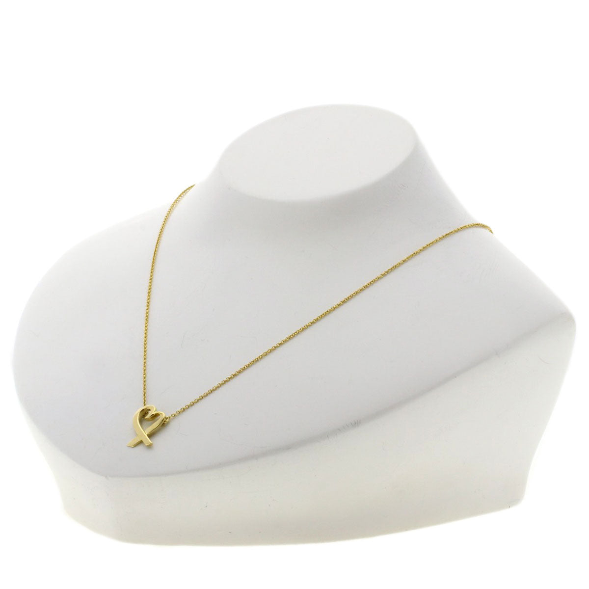TIFFANY&Co. Loving heart Necklace K18 Yellow Gold Ladies [Used]