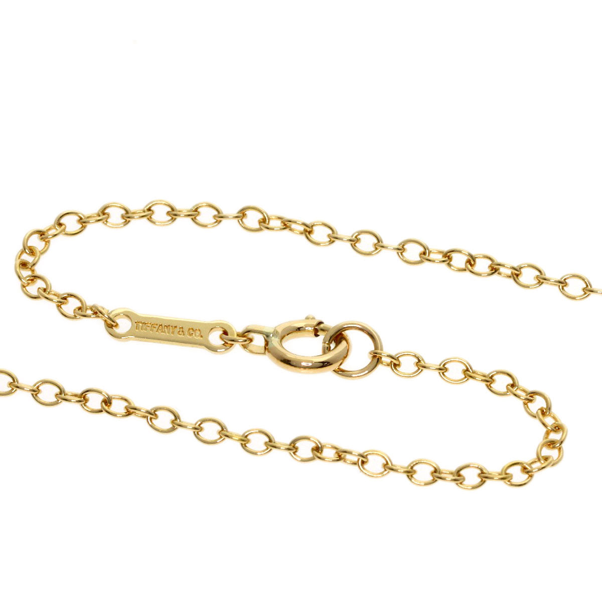 TIFFANY&Co. Bean Medium Long Chain Necklace K18 Yellow Gold Ladies [Used]