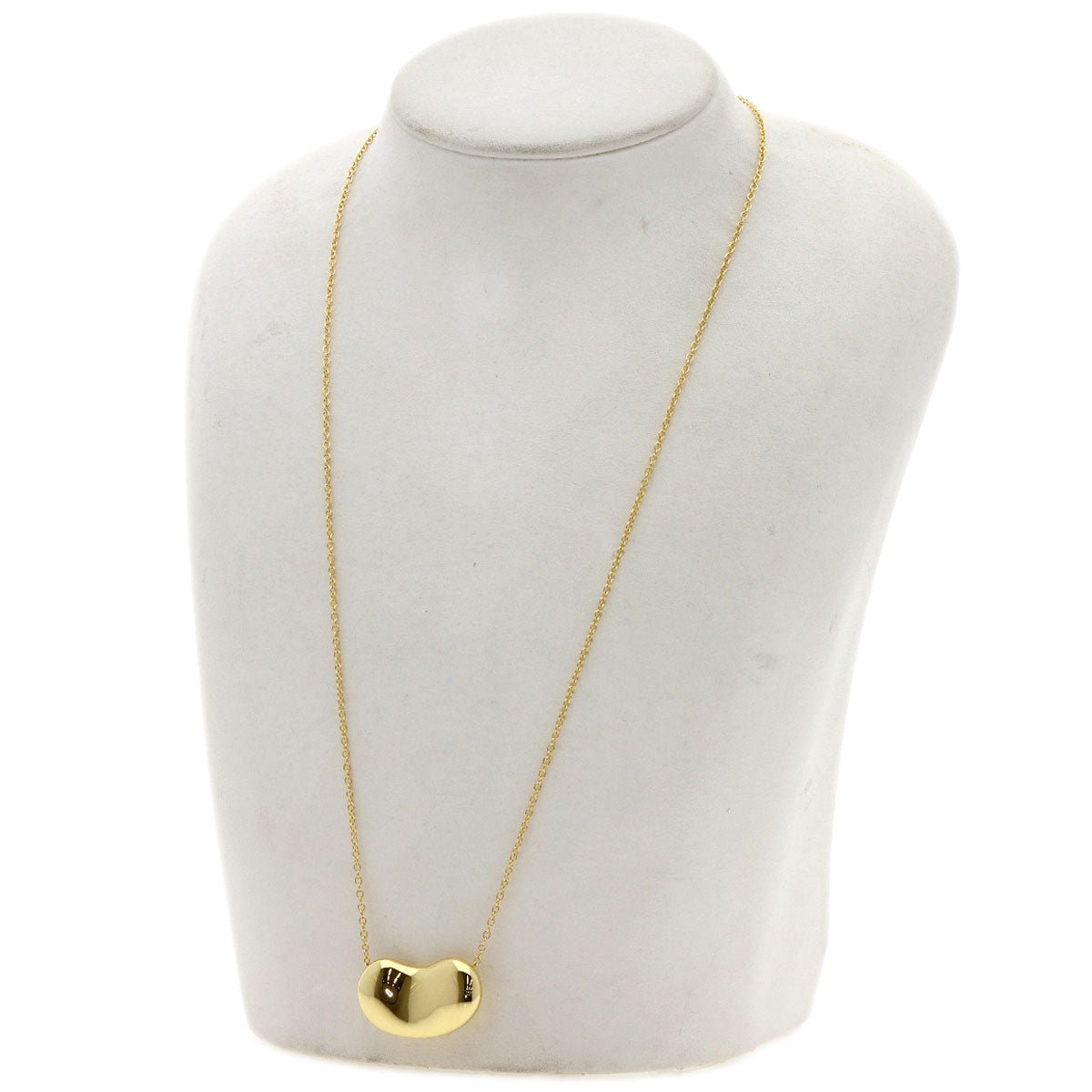 TIFFANY&Co. Bean Medium Long Chain Necklace K18 Yellow Gold Ladies [Used]