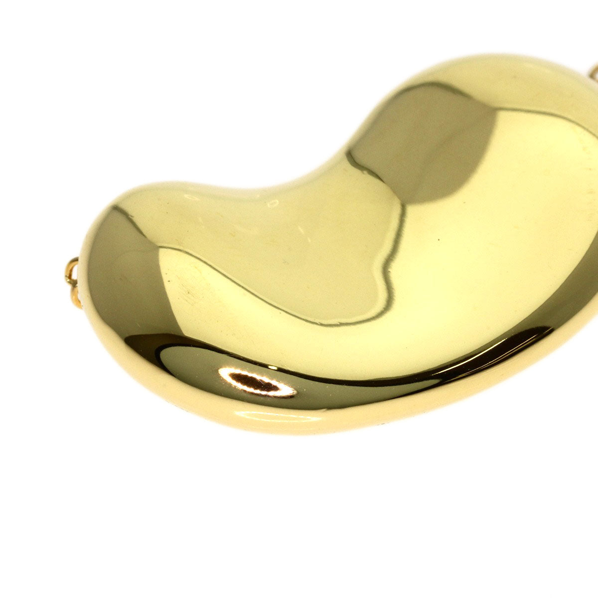 TIFFANY&Co. Bean Medium Long Chain Necklace K18 Yellow Gold Ladies [Used]