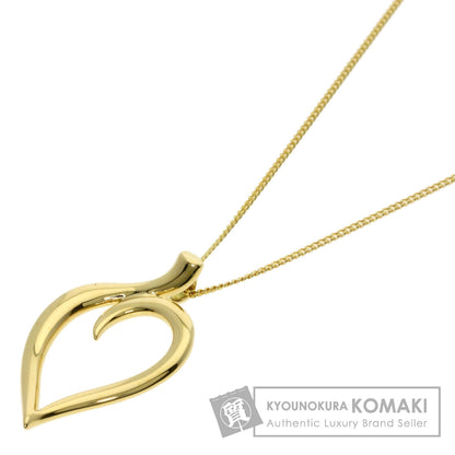 TIFFANY&Co. Leaf heart Necklace K18 Yellow Gold Ladies [Used]