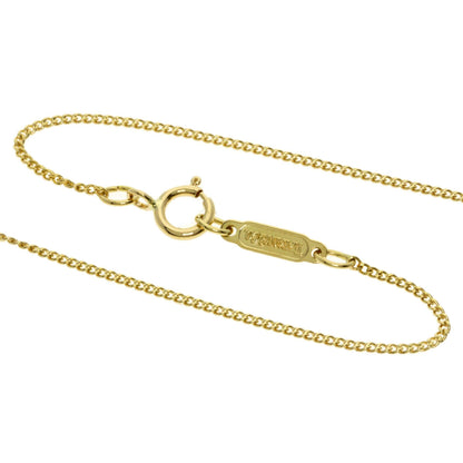 TIFFANY&Co. Leaf heart Necklace K18 Yellow Gold Ladies [Used]