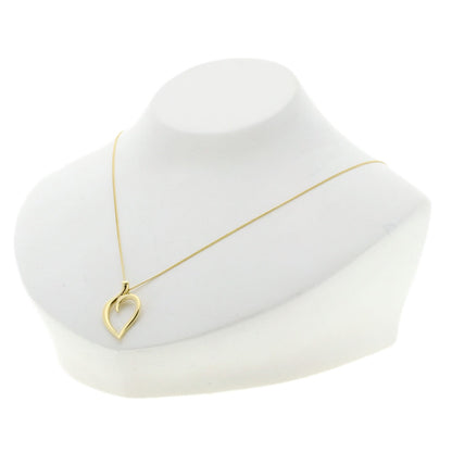 TIFFANY&Co. Leaf heart Necklace K18 Yellow Gold Ladies [Used]