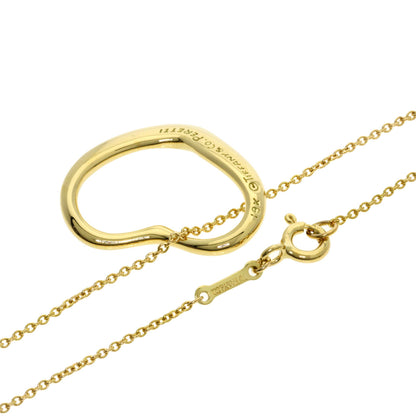 TIFFANY&Co. Open heart Necklace K18 Yellow Gold Ladies [Used]