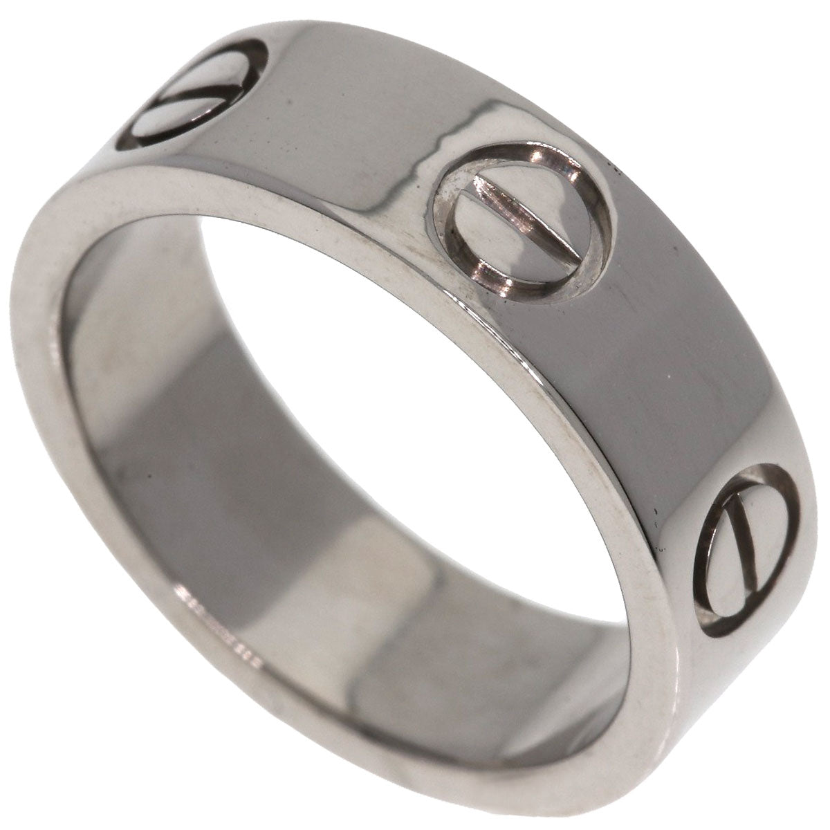 CARTIER love ring #48 Ring K18 White Gold Ladies [Used]