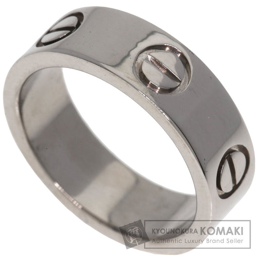 CARTIER love ring #48 Ring K18 White Gold Ladies [Used]