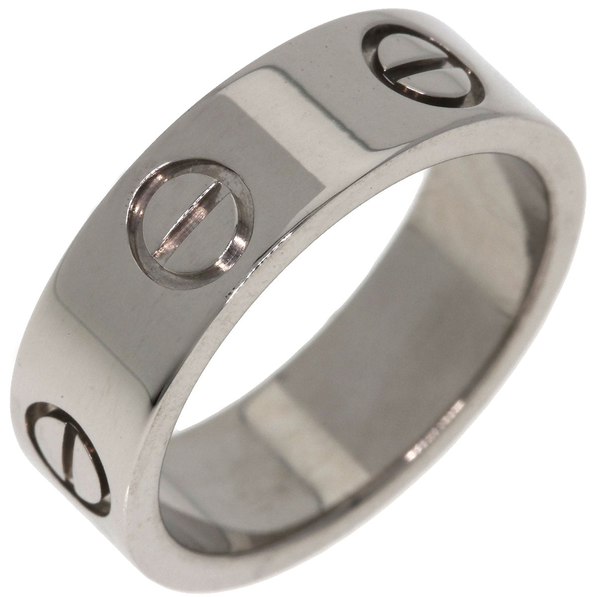 CARTIER love ring #48 Ring K18 White Gold Ladies [Used]