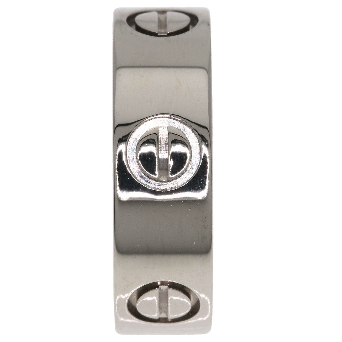 CARTIER love ring #48 Ring K18 White Gold Ladies [Used]