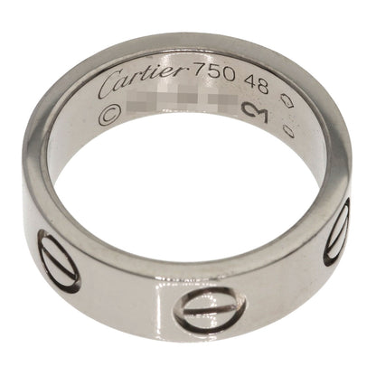 CARTIER love ring #48 Ring K18 White Gold Ladies [Used]