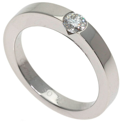 CARTIER Date with Diamond #52 Ring K18 White Gold Ladies [Used]