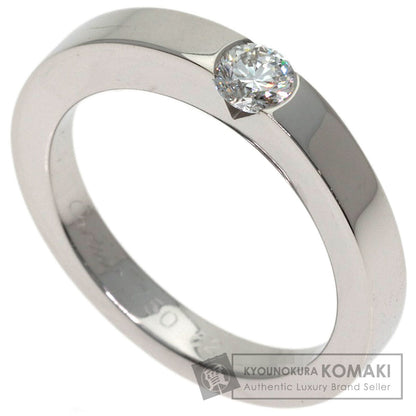 CARTIER Date with Diamond #52 Ring K18 White Gold Ladies [Used]