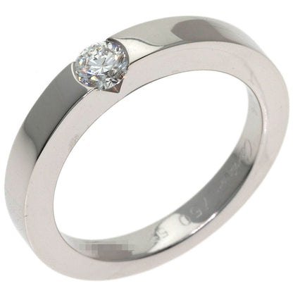 CARTIER Date with Diamond #52 Ring K18 White Gold Ladies [Used]