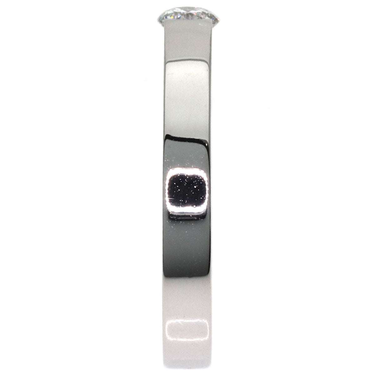 CARTIER Date with Diamond #52 Ring K18 White Gold Ladies [Used]