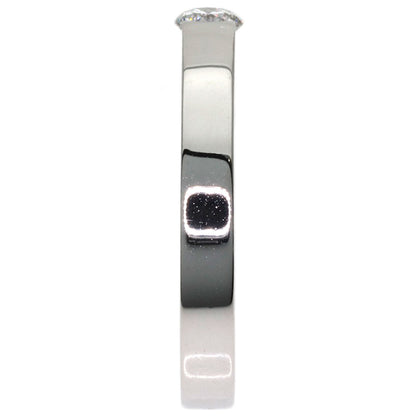 CARTIER Date with Diamond #52 Ring K18 White Gold Ladies [Used]