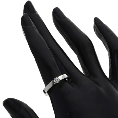 CARTIER Date with Diamond #52 Ring K18 White Gold Ladies [Used]