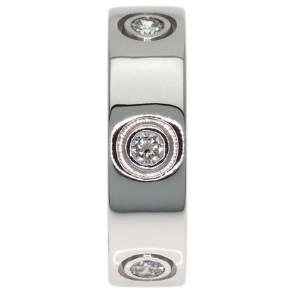 CARTIER love ring full diamond #49 Ring K18 White Gold Ladies [Used]