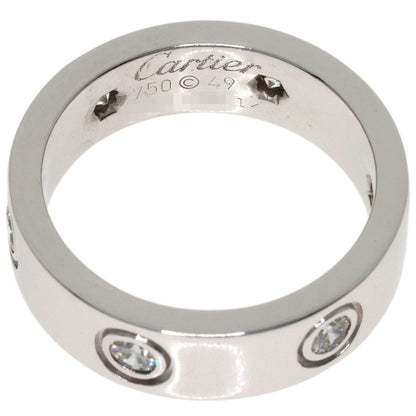CARTIER love ring full diamond #49 Ring K18 White Gold Ladies [Used]