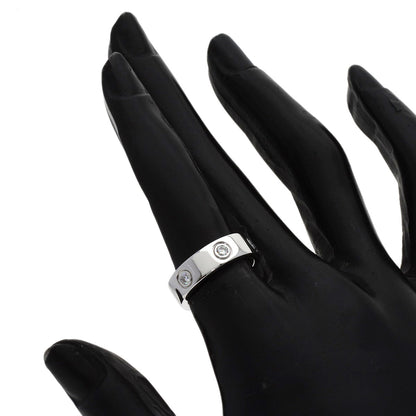 CARTIER love ring full diamond #49 Ring K18 White Gold Ladies [Used]
