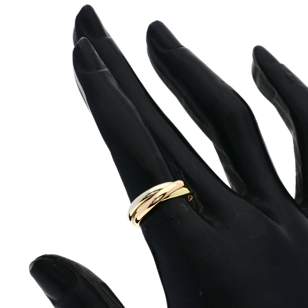 CARTIER Trinity SM #48 Ring K18 Yellow Gold K18 White GoldLadies [Used]