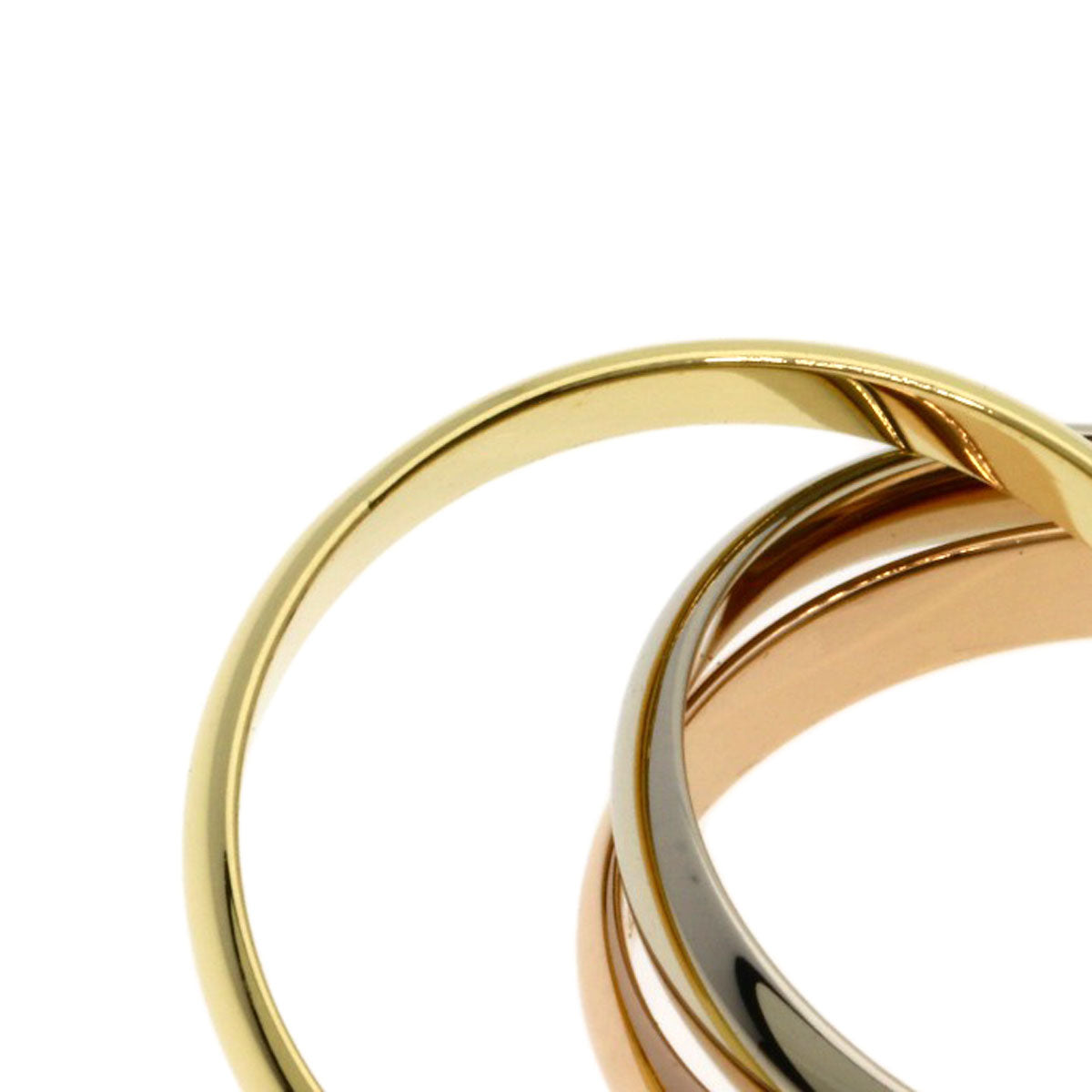CARTIER Trinity SM #48 Ring K18 Yellow Gold K18 White GoldLadies [Used]