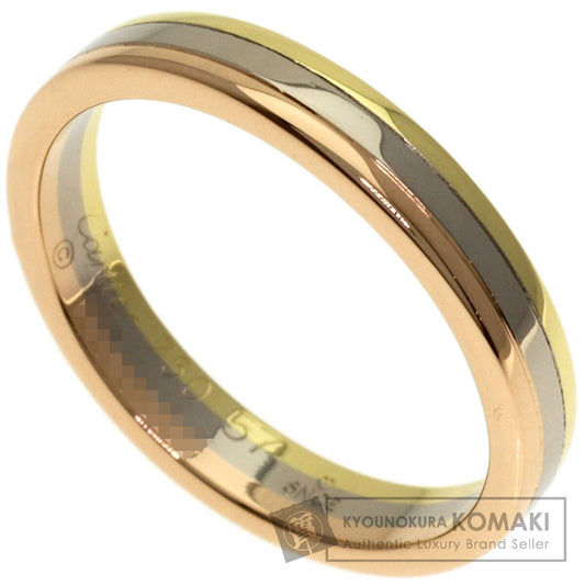 CARTIER Three Color #57 Ring K18 Yellow Gold K18 White GoldLadies [Used]