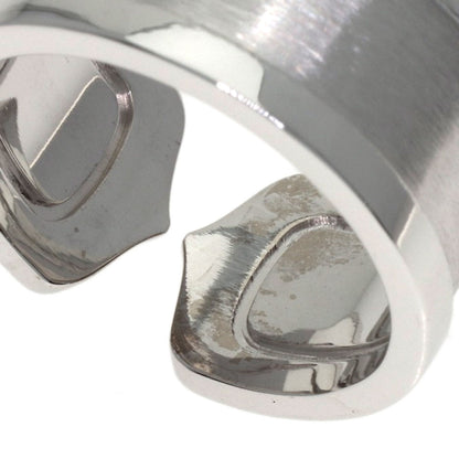 CARTIER 2C Ring LM Diamond #52 Ring K18 White Gold Ladies [Used]