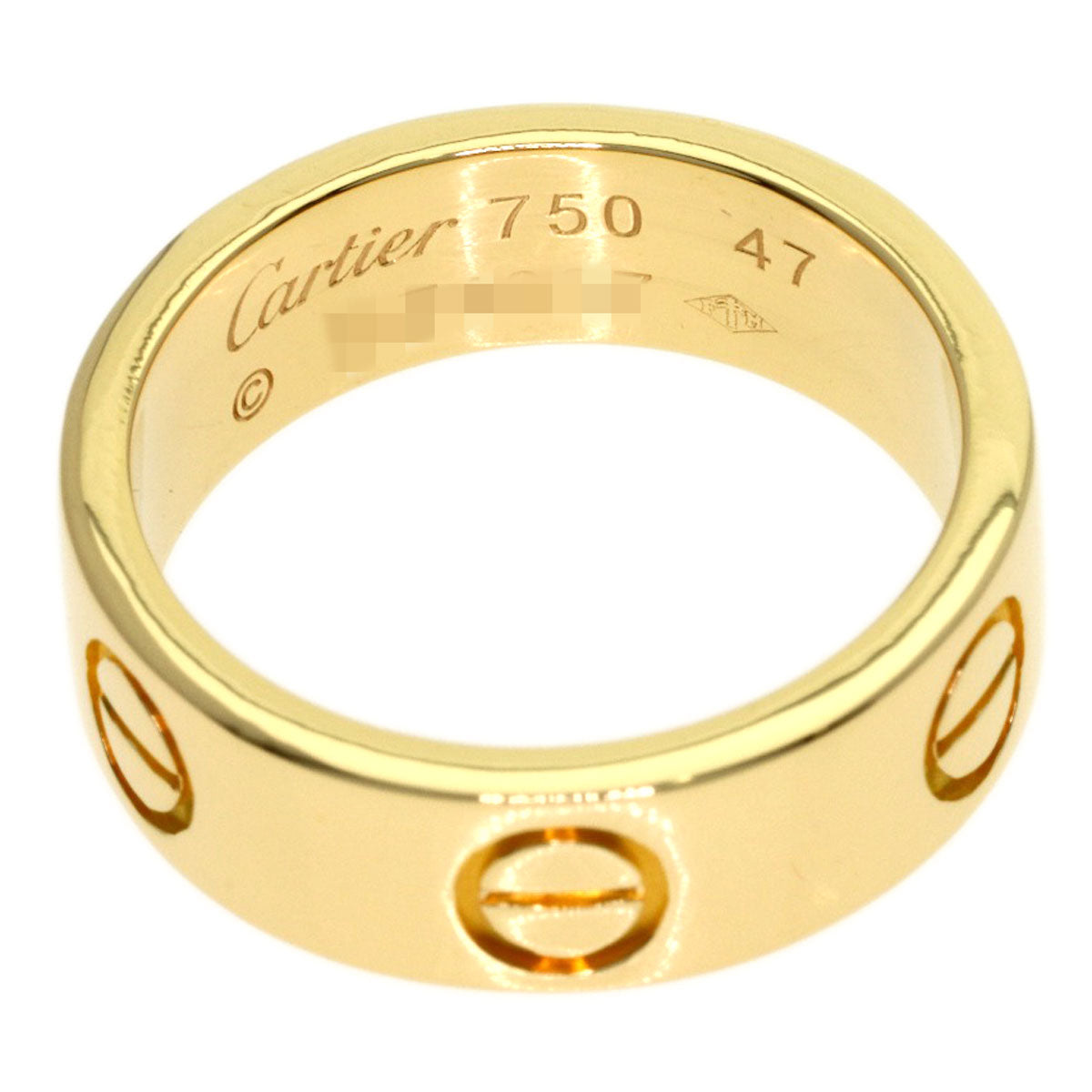 CARTIER love ring #47 Ring K18 Yellow Gold Ladies [Used]