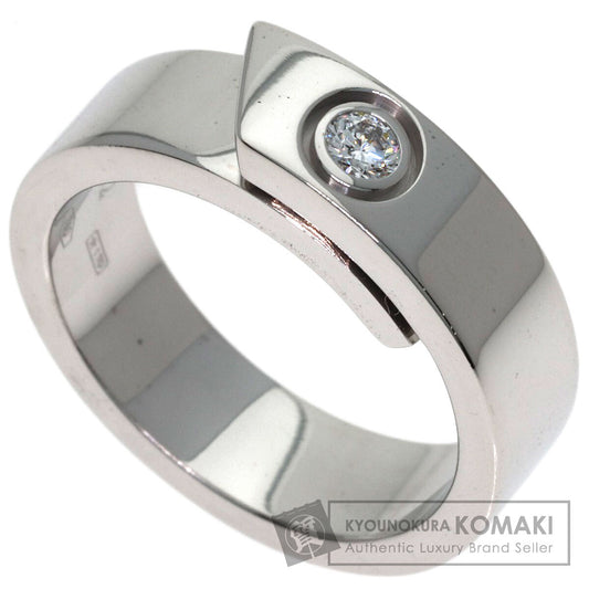 CARTIER Anniversary Diamond #52 Ring K18 White Gold Ladies [Used]