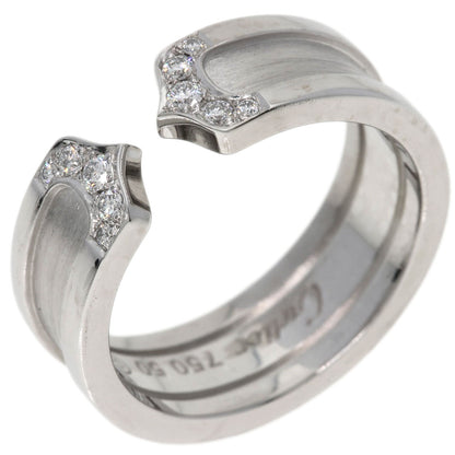 CARTIER C2 ring # 50 Ring K18 White Gold Ladies [Used]