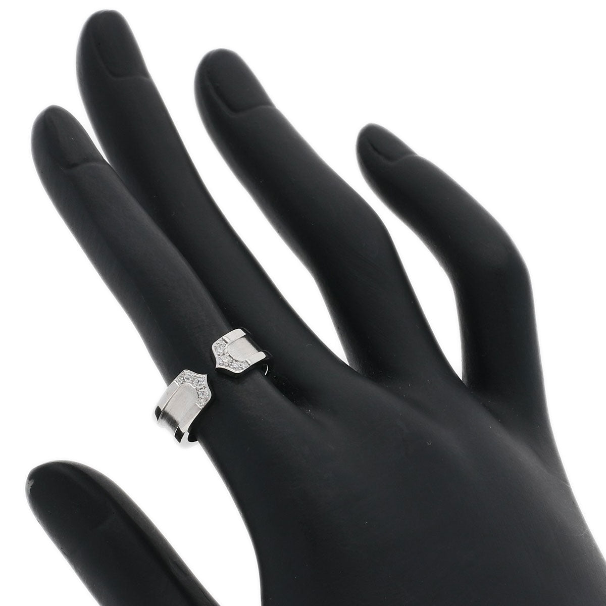 CARTIER C2 ring # 50 Ring K18 White Gold Ladies [Used]