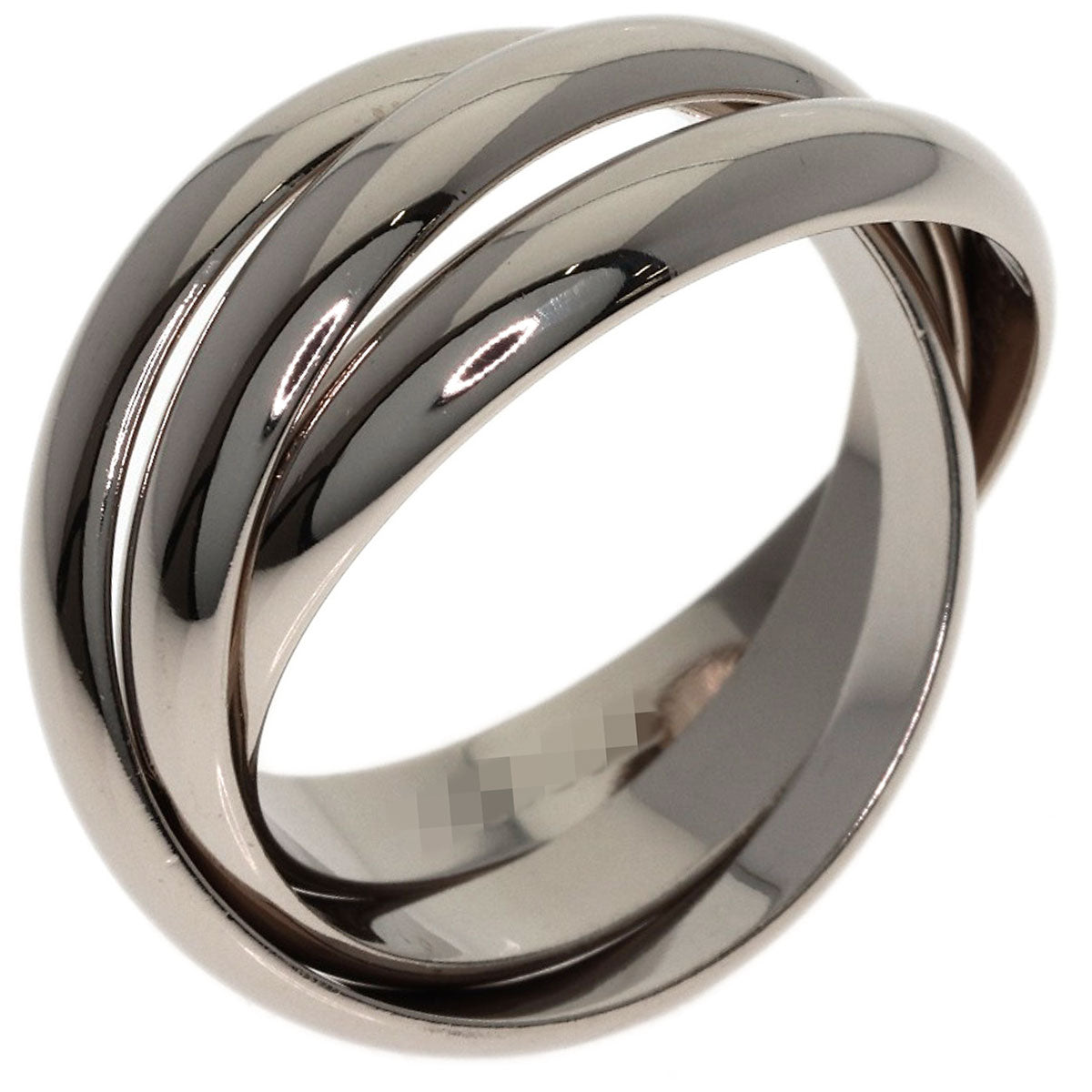 CARTIER Trinity #57 Ring K18 White Gold Ladies [Used]