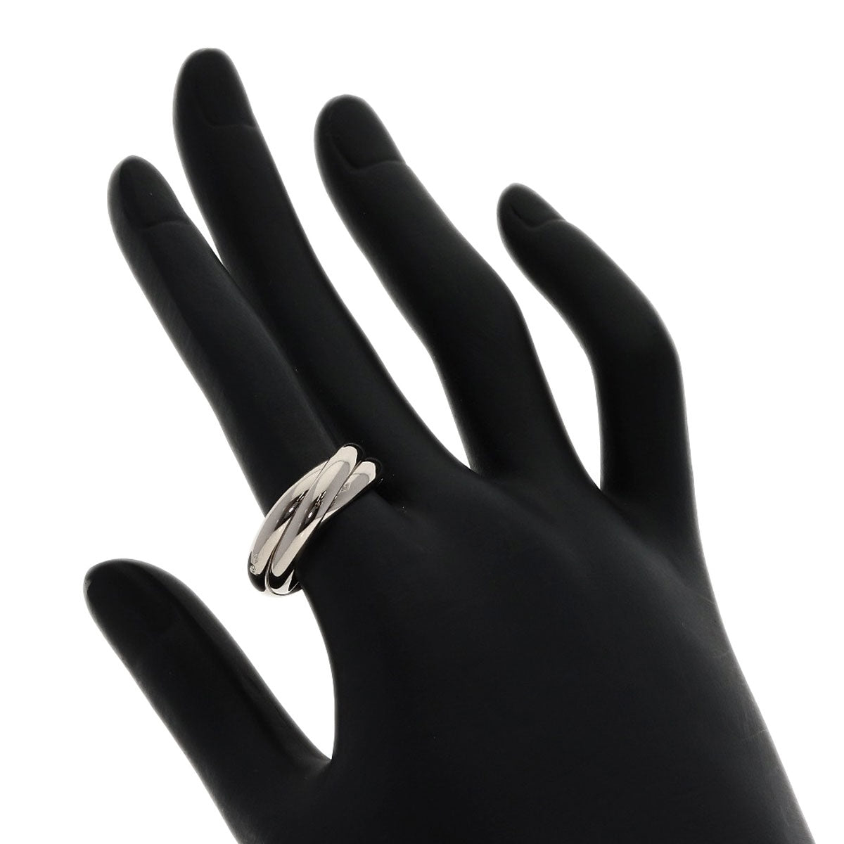 CARTIER Trinity #57 Ring K18 White Gold Ladies [Used]