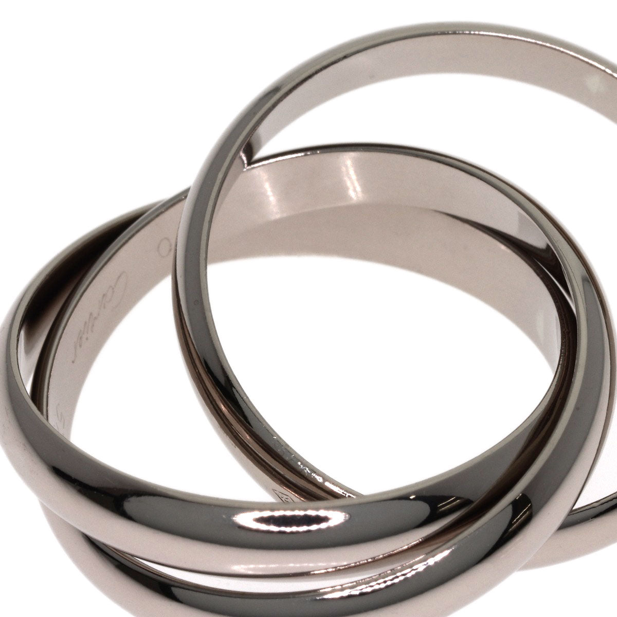 CARTIER Trinity #57 Ring K18 White Gold Ladies [Used]