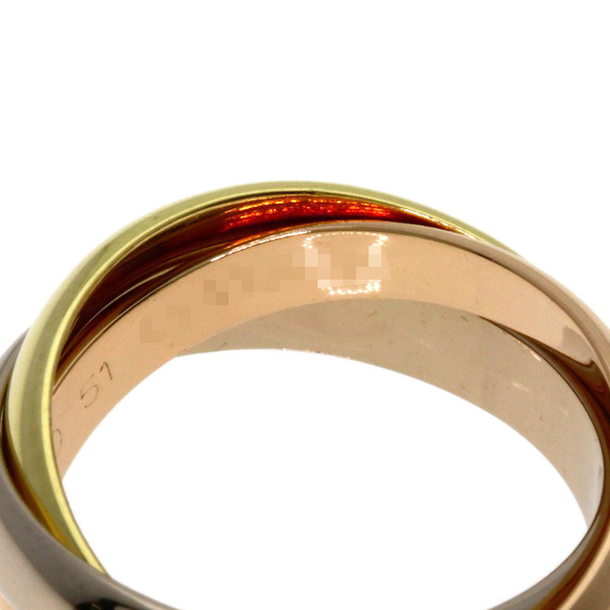 CARTIER Trinity #51 Ring K18 Yellow Gold K18 White GoldLadies [Used]