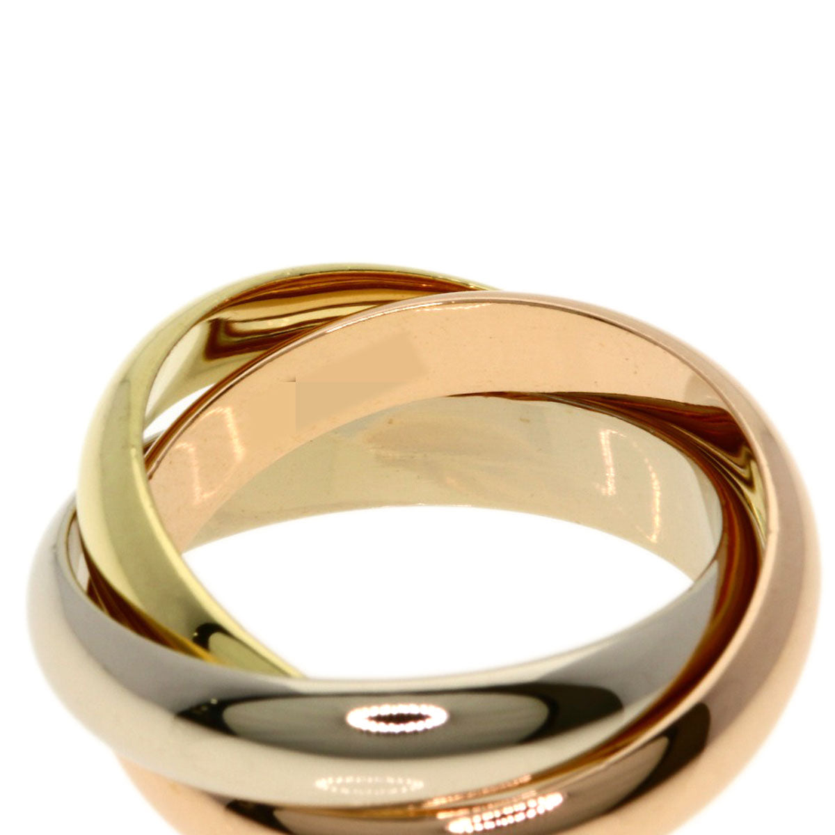 CARTIER Trinity #49 Ring K18 Yellow Gold 18K Pink GoldLadies [Used]