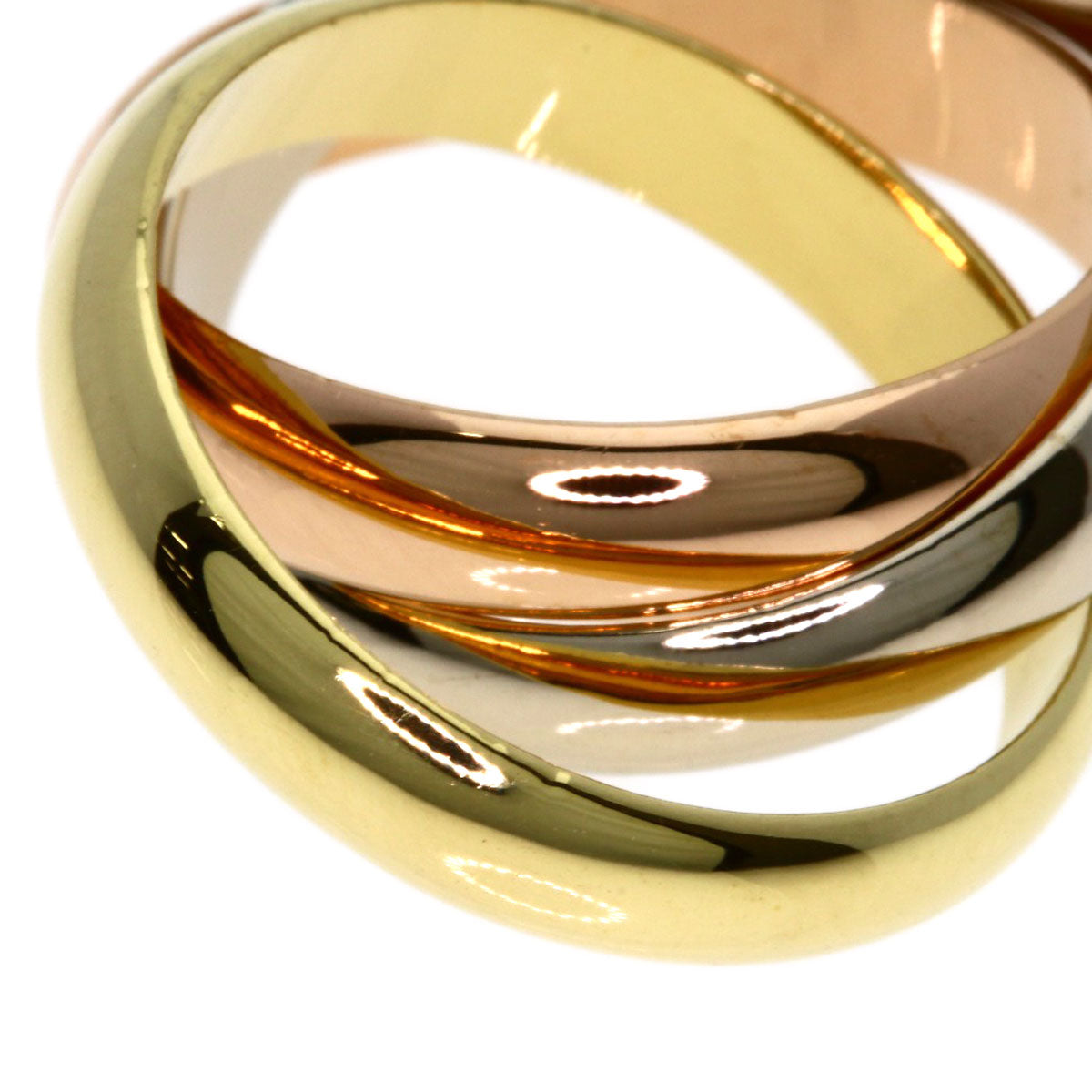 CARTIER Trinity #49 Ring K18 Yellow Gold 18K Pink GoldLadies [Used]